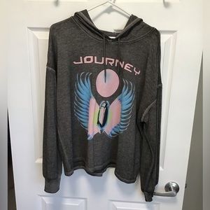 Ladies Journey Hooded Tee / Sweat Shirt Sz 2